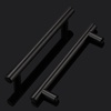 image:imageProbrico 15 Pack Flat Black Single Hole Cabinet Knobs 2 Drawer Handle Pulls amp 30 Pack  5 Cabinet Pulls Black Stainless Steel Kitchen Drawer Pulls Cabinet Pulls