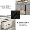 image:imageProbrico 15 Pack Flat Black Single Hole Cabinet Knobs 2 Drawer Handle Pulls amp 30 Pack  5 Cabinet Pulls Black Stainless Steel Kitchen Drawer Pulls Cabinet Pulls