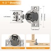 image:imageProbrico 2 Pack 1 Pair 114 inch Overlay Soft Close Cabinet Hinges Hidden Door Hinge for Kitchen Cabinet Hinges Concealed Self Closing Face Frame for Cupboard Wardrobe 105 Degree Opening Angel20