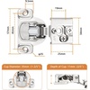 image:imageProbrico 2 Pack 1 Pair 114 inch Overlay Soft Close Cabinet Hinges Hidden Door Hinge for Kitchen Cabinet Hinges Concealed Self Closing Face Frame for Cupboard Wardrobe 105 Degree Opening Angel10