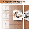 image:imageProbrico 2 Pack 1 Pair 114 inch Overlay Soft Close Cabinet Hinges Hidden Door Hinge for Kitchen Cabinet Hinges Concealed Self Closing Face Frame for Cupboard Wardrobe 105 Degree Opening Angel10