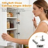image:imageProbrico 2 Pack 1 Pair 114 inch Overlay Soft Close Cabinet Hinges Hidden Door Hinge for Kitchen Cabinet Hinges Concealed Self Closing Face Frame for Cupboard Wardrobe 105 Degree Opening Angel20