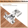 image:imageProbrico 2 Pack 1 Pair 114 inch Overlay Soft Close Cabinet Hinges Hidden Door Hinge for Kitchen Cabinet Hinges Concealed Self Closing Face Frame for Cupboard Wardrobe 105 Degree Opening Angel10