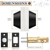 image:imageProbrico 2 Pack Black Double Cylinder Deadbolt Lock Round Keyed Both Side Door LockKeyed AlikeBlack