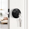 image:imageProbrico 2 Pack Black Double Cylinder Deadbolt Lock Round Keyed Both Side Door LockKeyed AlikeBlack
