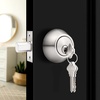 image:imageProbrico 2 Pack Black Double Cylinder Deadbolt Lock Round Keyed Both Side Door LockKeyed AlikeBrushed Nickel