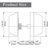 image:imageProbrico 2 Pack Black Double Cylinder Deadbolt Lock Round Keyed Both Side Door LockKeyed AlikeBrushed Nickel