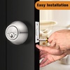 image:imageProbrico 2 Pack Black Double Cylinder Deadbolt Lock Round Keyed Both Side Door LockKeyed AlikeBrushed Nickel