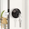 image:imageProbrico 2 Pack Black Double Cylinder Deadbolt Lock Round Keyed Both Side Door LockKeyed AlikeOil Rubbed Bronze