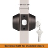 image:imageProbrico 2 Pack Black Double Cylinder Deadbolt Lock Round Keyed Both Side Door LockKeyed AlikeOil Rubbed Bronze