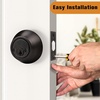 image:imageProbrico 2 Pack Black Double Cylinder Deadbolt Lock Round Keyed Both Side Door LockKeyed AlikeOil Rubbed Bronze