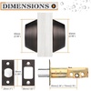 image:imageProbrico 2 Pack Black Double Cylinder Deadbolt Lock Round Keyed Both Side Door LockKeyed AlikeOil Rubbed Bronze