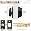 image:imageProbrico 2 Pack Oil Rubbed Bronze Single Cylinder Deadbolt Lock Set Keyed One Side Door Lock for Exterior and Interior Door All Keyed AlikeBlack