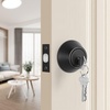 image:imageProbrico 2 Pack Oil Rubbed Bronze Single Cylinder Deadbolt Lock Set Keyed One Side Door Lock for Exterior and Interior Door All Keyed AlikeBlack