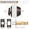 image:imageProbrico 2 Pack Oil Rubbed Bronze Single Cylinder Deadbolt Lock Set Keyed One Side Door Lock for Exterior and Interior Door All Keyed AlikeOil Rubbed Bronze