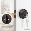 image:imageProbrico 2 Pack Oil Rubbed Bronze Single Cylinder Deadbolt Lock Set Keyed One Side Door Lock for Exterior and Interior Door All Keyed AlikeOil Rubbed Bronze