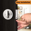 image:imageProbrico 2 Pack Oil Rubbed Bronze Single Cylinder Deadbolt Lock Set Keyed One Side Door Lock for Exterior and Interior Door All Keyed AlikeSatin Nickel