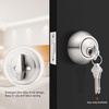 image:imageProbrico 2 Pack Oil Rubbed Bronze Single Cylinder Deadbolt Lock Set Keyed One Side Door Lock for Exterior and Interior Door All Keyed AlikeSatin Nickel