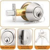 image:imageProbrico 2 Pack Oil Rubbed Bronze Single Cylinder Deadbolt Lock Set Keyed One Side Door Lock for Exterior and Interior Door All Keyed AlikeSatin Nickel