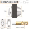 image:imageProbrico 2 Pack Oil Rubbed Bronze Single Cylinder Deadbolt Lock Set Keyed One Side Door Lock for Exterior and Interior Door All Keyed AlikeSatin Nickel