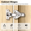 image:imageProbrico 2 Pair4 Pack Full Overlay Soft Closing Clip On Face Frame Mounting Cabinet Hinges 105 Degree Self Closing Kitchen Cupboard Door Hinges2