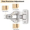 image:imageProbrico 2 Pair4 Pack Full Overlay Soft Closing Clip On Face Frame Mounting Cabinet Hinges 105 Degree Self Closing Kitchen Cupboard Door Hinges2