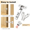 image:imageProbrico 2 Pair4 Pack Full Overlay Soft Closing Clip On Face Frame Mounting Cabinet Hinges 105 Degree Self Closing Kitchen Cupboard Door Hinges50