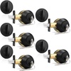 image:imageProbrico 3 Pack Keyed Alike Combo Packs Single Cylinder Deadbolts Brushed Nickel Keyway Keys Handleset 3 Keys AntiTheft Interioramp Exterior Door Hardware for Entrance Lock and Front GateBlack