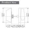 image:imageProbrico 3 Pack Keyed Alike Combo Packs Single Cylinder Deadbolts Brushed Nickel Keyway Keys Handleset 3 Keys AntiTheft Interioramp Exterior Door Hardware for Entrance Lock and Front GateOil Rubbed Bronze