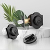 image:imageProbrico 3 Pack Single Cylinder Deadbolts BlackKeyed Different Exterior Lockset Handleset for Entrance Door and Front Gate AntiTheft Keyway Key Hardware 3 KeysBlack