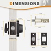 image:imageProbrico 3 Pack Single Cylinder Deadbolts BlackKeyed Different Exterior Lockset Handleset for Entrance Door and Front Gate AntiTheft Keyway Key Hardware 3 KeysOil Rubbed Bronze