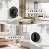 image:imageProbrico 3 Pack Single Cylinder Deadbolts BlackKeyed Different Exterior Lockset Handleset for Entrance Door and Front Gate AntiTheft Keyway Key Hardware 3 KeysBlack