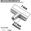 image:imageProbrico 30 Pack 3 Inch Euro T Bar Cabinet Pulls and 30 Pack  PD201HSS Kitchen Cabinet Drawer Knob amp 30 Pack 312 Inch Satin Nickel Drawer Pulls Knobs Bundle
