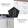 image:imageProbrico 30 Pack 3 Inch Euro T Bar Cabinet Pulls and 30 Pack Single Hole Cabinet Knobs Bundle Stainless Steel Kitchen Cabinet Handles Satin Nickel Drawer Pulls Knobs