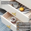 image:imageProbrico 5 Pack 2 Overall Length Cabinet Knobs Modern Cabinet Hardware T Bar Knobs Dresser Pulls Bathroom Gold Cabinet Drawer Handles