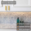 image:imageProbrico 5 Pack Single Hole Gold Cabinet Knobs Euro T Bar Cupboards Drawers Handles Brass Dresser Pulls 50mm2in Overall Length