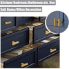 image:imageProbrico 5 Pack Single Hole Gold Cabinet Knobs Euro T Bar Cupboards Drawers Handles Brass Dresser Pulls 50mm2in Overall Length
