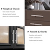 image:imageProbrico 50 Pack Euro Bar Cabinet Knobs Satin Nickel Kitchen Cabinet Knobs Stainless Steel Furniture Cabinet Hardware Drawer Dresser Handles Pulls2 inch Overall Length