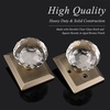 image:imageProbrico Antique Bronze Door Knob Set Keyless Interior Door Knobs with Round Diamond Shape Crystal Glass Heavy Duty Passage Door Knobs for Closet and Hall Doors 1 Pack