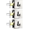 image:imageProbrico Black Double Cylinder DeadboltKeyed Both SideResidential Security Square Door Lock for Interior and Exterior2PackSatin Nickel
