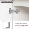 image:imageProbrico CHR093 105 Degree Soft Closing European Full Overlay Concealed Hinge with Mounting Plate1 Pair10