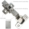image:imageProbrico Clip On Full Overlay Frameless Furniture Cabinet Door Concealed Hinges 1 Pair2 Pieces2
