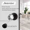 image:imageProbrico Diamond Crystal Door Knobs with Lock Heavy Duty Glass Privacy Knobs for Bed and Bath Oil Rubbed Bronze Round Rosette 2 Pack