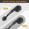 image:imageProbrico Double Sided Oil Rubbed Bronze Front Door Handle SetExteriorInterior Keyless French Door HandlesEntry Handleset Passage Heavy Duty Door Lock Set with No Lock1PackOil Rubbed Bronze