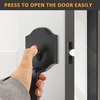 image:imageProbrico Double Sided Oil Rubbed Bronze Front Door Handle SetExteriorInterior Keyless French Door HandlesEntry Handleset Passage Heavy Duty Door Lock Set with No Lock1PackBlack