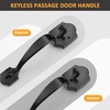image:imageProbrico Double Sided Oil Rubbed Bronze Front Door Handle SetExteriorInterior Keyless French Door HandlesEntry Handleset Passage Heavy Duty Door Lock Set with No Lock1PackBlack