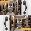 image:imageProbrico Double Sided Oil Rubbed Bronze Front Door Handle SetExteriorInterior Keyless French Door HandlesEntry Handleset Passage Heavy Duty Door Lock Set with No Lock1PackOil Rubbed Bronze