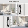image:imageProbrico Double Sided Oil Rubbed Bronze Front Door HandleExteriorInterior Keyless Square Front Door HandlesetEntry Handleset with No Lock1PackBlack