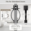 image:imageProbrico Double Sided Oil Rubbed Bronze Front Door HandleExteriorInterior Keyless Square Front Door HandlesetEntry Handleset with No Lock1PackBlack