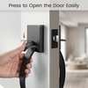 image:imageProbrico Double Sided Oil Rubbed Bronze Front Door HandleExteriorInterior Keyless Square Front Door HandlesetEntry Handleset with No Lock1PackBlack